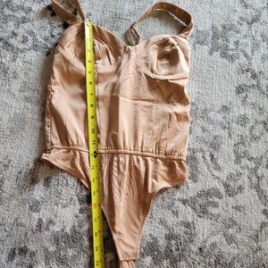 A&F abercrombie nude corset style body suit size xs